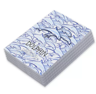 FIS Pack Of 5 Soft Cover Notebook, 96 Sheets A5 Dolphin Design 2 -FSNBSCA596-DOL2