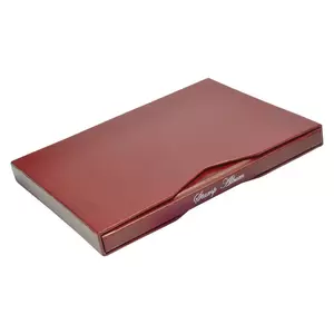 FIS Stamp Album Bonded Leather 8-Sheets 301x228mm, Maroon - FSSA301X228B8