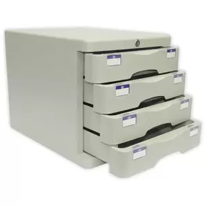 FIS File Cabinet (Plastic) With key, 4 Drawers - FSOTUS-21AK
