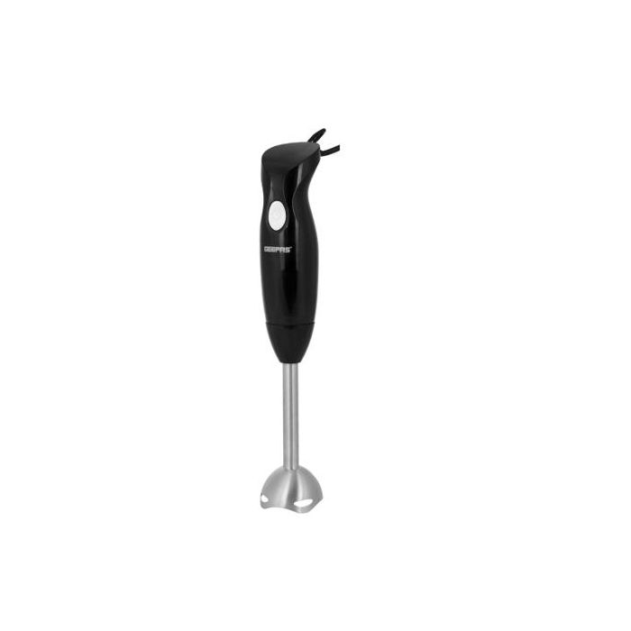 Geepas GHB6143 Hand Blender 200W - Portable Low Noise 2 Speed Food Processor, Wisk, Stainless Steel Blade | Ideal For Making Soups, Smoothies, Milk Shakes, Baby Food | 2 Years Warranty