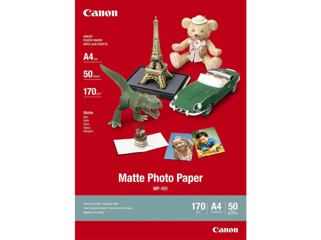 Canon MP-101 Matte Photo Paper A4, 170gsm, 50 Sheets/pack