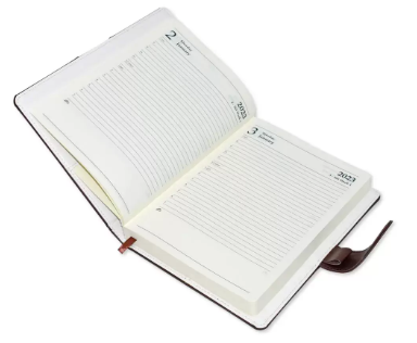 FIS 2023 Diary A5 Italian PU English with Magnetic Loop, Green - FSDI85E23GR