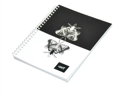 LIGHT Pack of 10 Spiral Soft Cover Notebook, Single Line , 10X8 Inches (25.4 X 20.32 cm) 100 Sheets - LINB1081803S