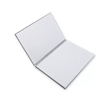 FIS Pack of 5 Deep Purple Color Notebook Spiral Hard Cover,A4,Single Line,100 Sheets -FSNBSA4SL100DPU