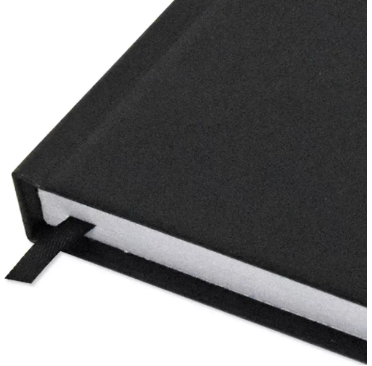 Fis 2024 A5 Diary,Vinyl, English Hard Cover Black -FSDI21E24BK