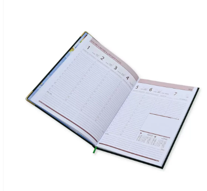 FIS Executive Diary 2024 Green (Arabic/English/French) 1-Week at a glance, FSDI33AE24GR