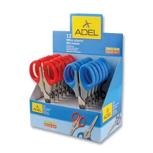 Adel Office Scissors Small Size, Pack of 12 Pcs - ALSE4012145920