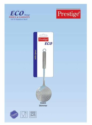 Prestige PR55805 Eco Skimmer - Stainless Steel - Silver - 16 INCH