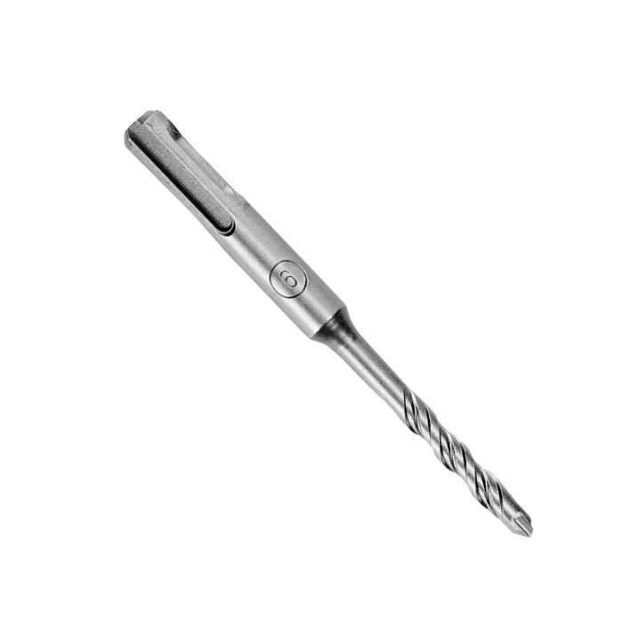 Geepas Chisel Bit Round 6mm - 110mm Long, Perfect For Compacting, Grooving, Cutting & More | 50mm Long Working | Compatible For Drill, Rotary Hammers, And Impact Hammer | Ideal For Plumbers, DIYers, C