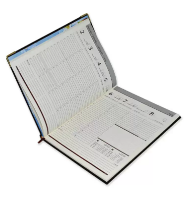 FIS Executive Diary 2023 Arabic/English/French (1-Week at a glance) Brown - FSDI35AEPN23DBR