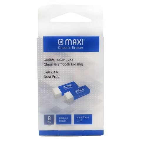 Maxi Classic Eraser Big Size Eraser 8 Piece of pack