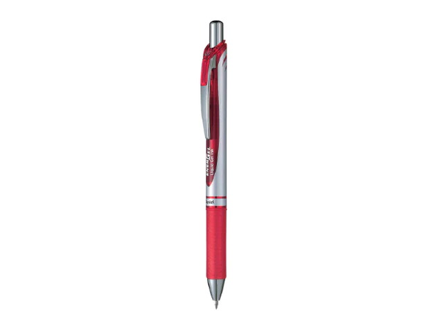 Pentel EnerGel XM BL77 - Penna Gel Retrattile 0,7 Mm, Inchiostro Blu - Confezione Da 12, Realizzata Al 54% Con Materiali Riciclati