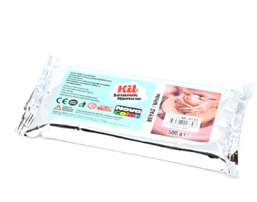 Nova Color Modeling Clay Hobby Set, Includes 500 G Clay And 6 Arclic Paints (Black,White,Red,Yellow,Blue,Green) And 2 Brushes -KRMCNC-930