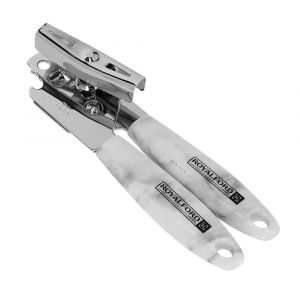 Royalford Portable 3 In 1 Can Opener - Stainless Steel - White