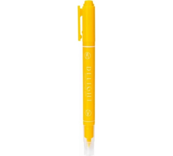 Highlighter DELI EU011-YL double writing tip 1-4 mm yellow, 12 pcs 1485139