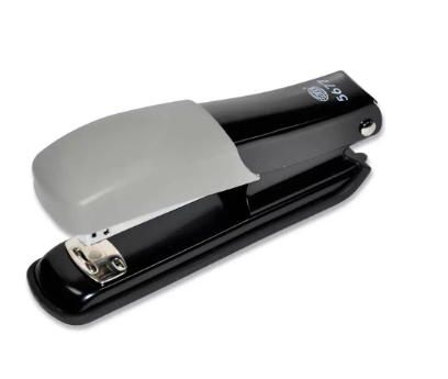 FIS Medium Stapler, (L)137 x (W)35 x (H)55 mm Size, Metal Body, Black Colour - FSSF5677