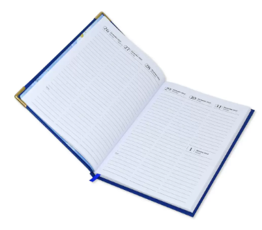 FIS A5 Diary 2023 English (1-Week at a glance) Brown - FSDI78E23BR