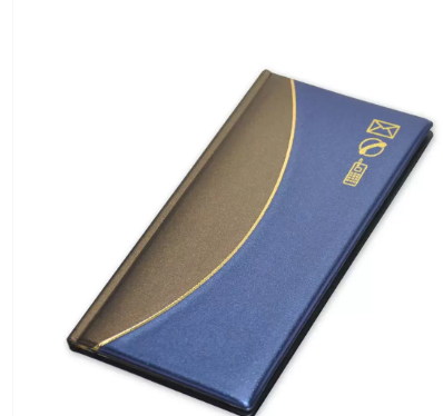 FIS Address Book English with PVC Padded Cover, with Gilding, 120 x 240 mm Size, 60 Sheets - FSAD12X24EGS