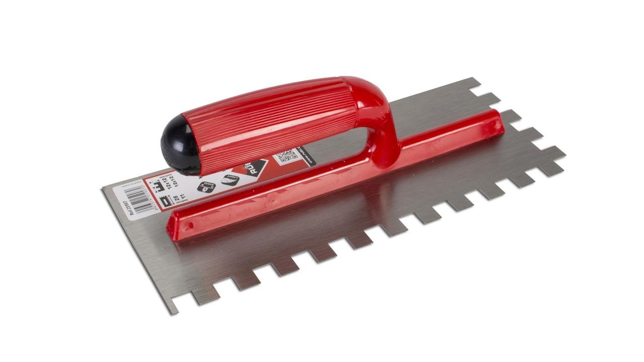 RUBI 25907 STEEL NOTCHED TROWEL 11″ (12X12M)