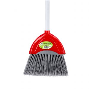 Royalford Broom With Dustpan - Plastic - Red