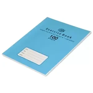 FIS Exercise Book A5 100 Pages 1 Side Plain with Left Margin