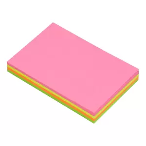 FIS Sticky Note, 4 Assorted Fluorescent Colours, Size 3 x 2 Inch, 100 Sheets, Quantity per Pack 12 - FSPO324C100