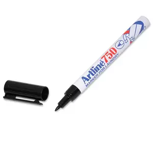 Artline Laundry Marker, 750 Black, Pack of 12 - ARMK750