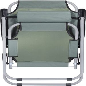 Royalford Camping Chair - Stainless Steel - Green