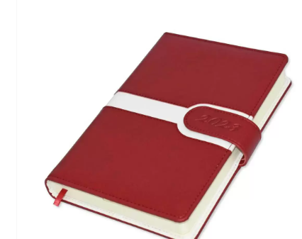 FIS 2023 Diary A5 Italian PU English with Magnetic Loop, Maroon - FSDI85E23MR
