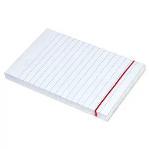 FIS Sticky Note Pad, 4X6 inches, Pack of 6, Ruled Pastel White -FSPO4X6RPWH