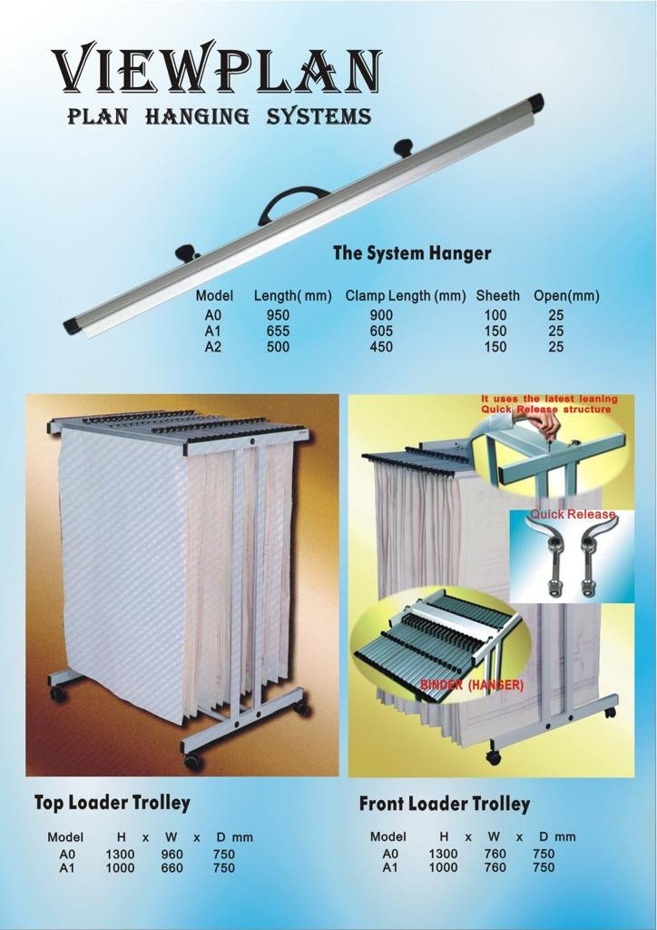 VIEW PLAN FRONT LOAD DRAWING TROLLEY A0