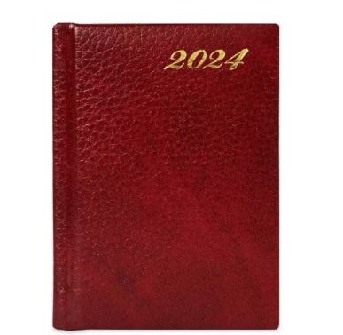 FIS Bonded Leather Pocket Diary 2024 (English) Hard Cover Maroon - FSDI10EB24MR