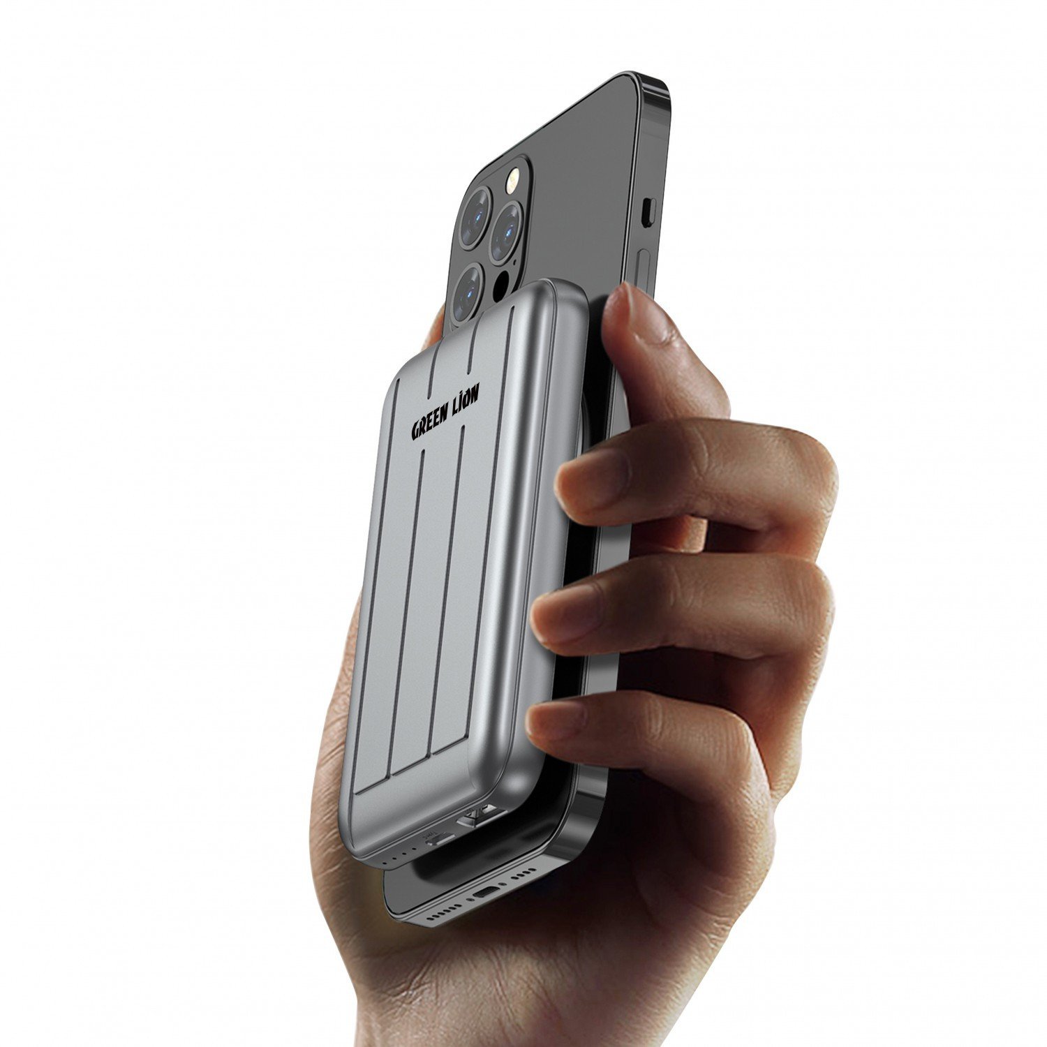 Green Magsafe Power Bank 10000mAh 15W - Black