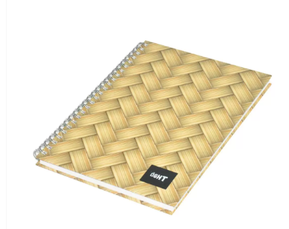 5-Piece Light Spiral Hard Cover Notebook, Single Ruled, (100 Sheets), A5 Size - LINBSA51607