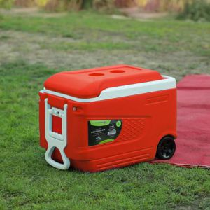 Royalford Insulated Ice Cooler Box - Plastic - Blue - 45 LITER