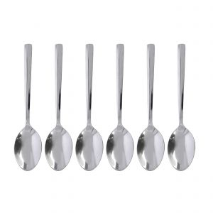 Royalford 6Pc Tea Spoon - Stainless Steel - Silver - 6 PC SET