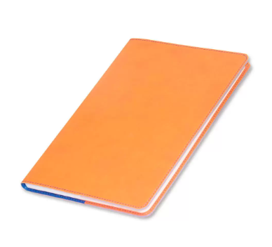 Fis Executive Soft Cover Notebook, Italian Pu Cover, Single Ruled, 96 Sheets With Gift Box, Orange Color, A4 (210 X 297 Mm) - Fsnba4or