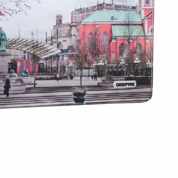 Geepas Digital Scale - General Use, Digital Display, Super Slim Design, 5mm Tempered Glass Platform, Auto On-Off, 150 Kg Capacity With 3 Units Reading | Over-Load, Auto Zero Setting | 2 Years Warranty