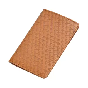 FIS Brown Polyurethane For Unisex - Passport Wallet -FSGNBRD3