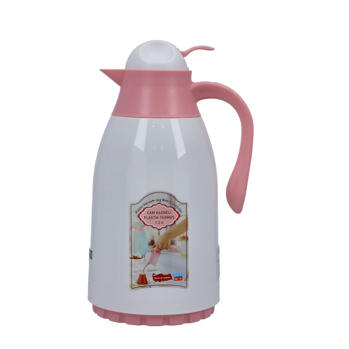 Royalford 1.3L Vacuum Flask - Thermos Flask With Double Wall Design | Jug Flask, Long Hours Hot & Cool Retention | Comfortable Handle With Spill Proof Pouring Spot | Perfect For Coffee, Milk & More