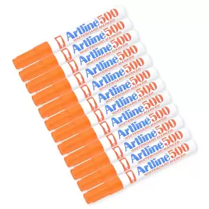 Artline White Board Marker Fine Pack of 12, Orange, 500 - ARMK500OR
