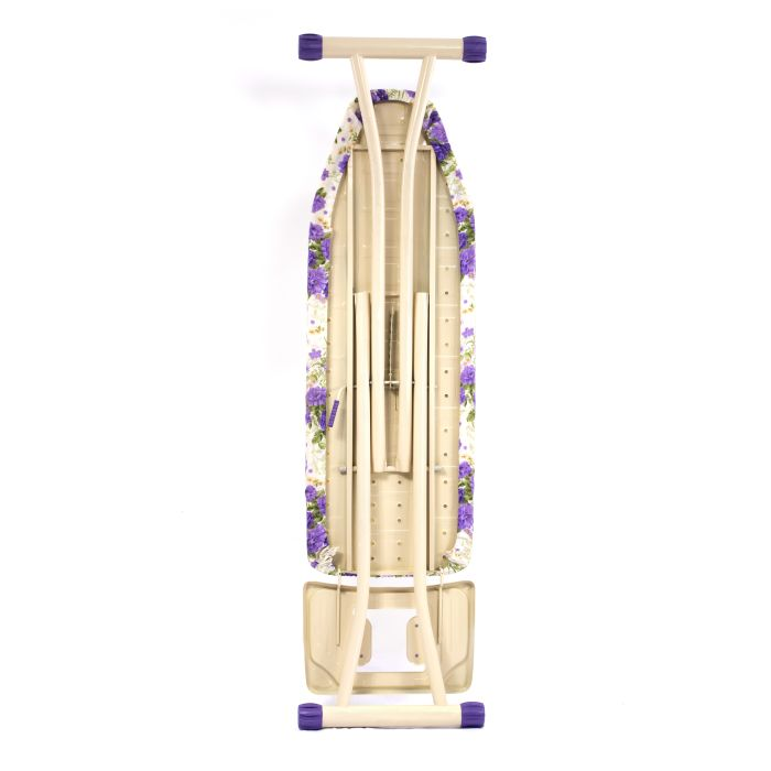 Royalford RF7138VT 116 X 41 Cm Ironing Board With Steam Iron Rest, Heat Resistant, Contemporary Lightweight Iron Board With Adjustable Height And Lock System (Violet)