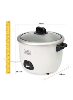 Electric Rice Cooker, 1.8 L 700.0 W RC1850 ,White/Black