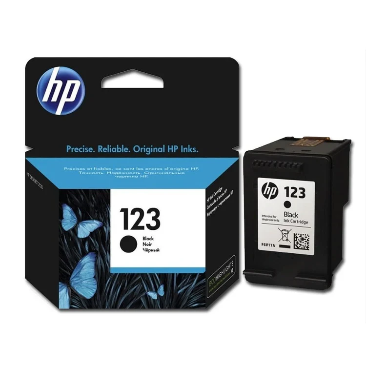 Hp 123 Original Ink Cartridge - Black (F6V17AE)