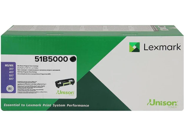 Lexmark 51B5000 Black Return Programme Toner Cartridge