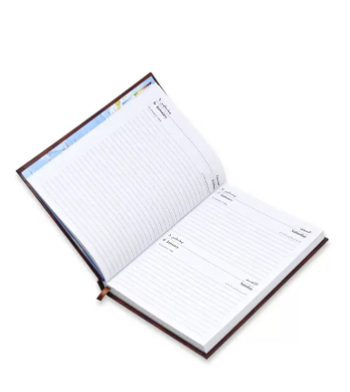 FIS Diary 2023 English (Saturday & Sunday Combined) A5 , Chocolate -FSDI92EN23CH