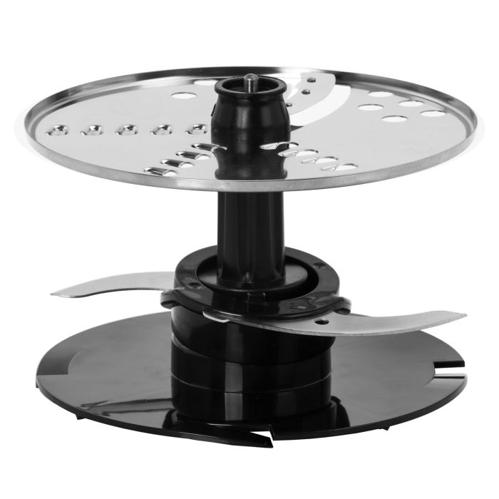 Geepas GMC42015UK 1200W Compact Food Processor | Multifunctional Electric Chopper With Shredder & Grater Attachments | 1.2L Bowl Capacity | Stainless Steel & Dough Blades Included - 2 Years Warranty