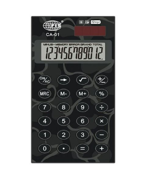 FIS CALCULATOR HANDHELD 12 DIGITS FSCA01