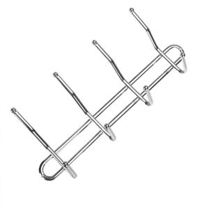 Royalford Wall Mount Hook - Metal - Silver