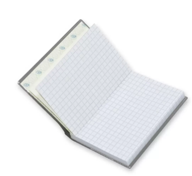 Pack of 5 Pieces PVC Soft Cover Square Lines Notebook Grey/Black